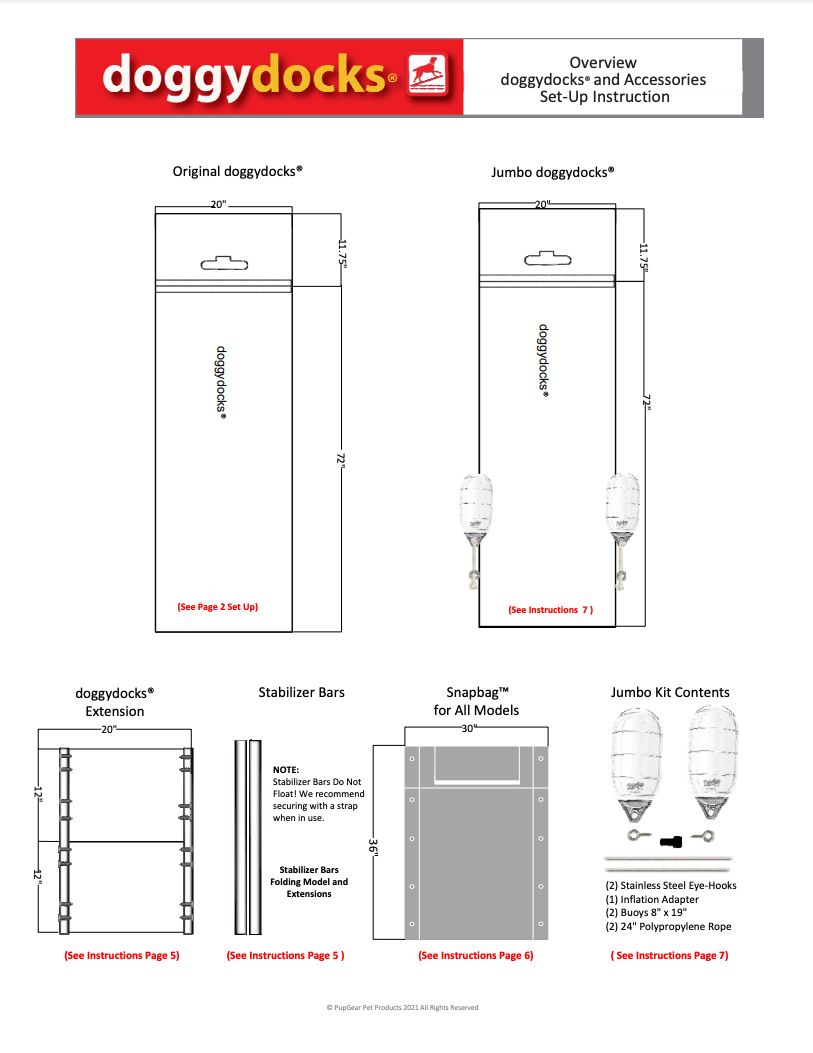doggydocks® Set-Up Instructions